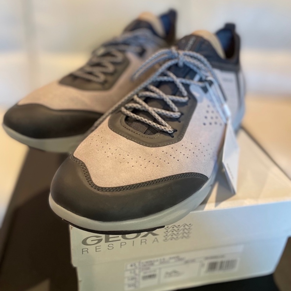 NEW: GEOX U NEBULA X B Suede Stone / Biege U826BB SZ 7